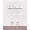 imageHORISUN Soft Wireless Womens Bras Mesh V Neck No Underwire Supportive Everyday Bras Smooth Sleep BraletteWhite