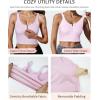 imageHORISUN Sports Bra Longline Zip Front Closure Workout Tops Yoga Crop Tank Top with Built in Bra for WomenPink