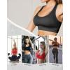 imageHORISUN Sports Bra for Women Longline Padded Strappy Wireless V Neck Full Coverage Sports Bra for WorkoutAvocado Green