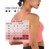 imageHORISUN Sports Bra for Women Longline Padded Strappy Wireless V Neck Full Coverage Sports Bra for WorkoutPink