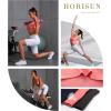 imageHORISUN Sports Bra for Women Longline Padded Strappy Wireless V Neck Full Coverage Sports Bra for WorkoutPink