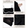imageHORISUN Sports Bras for Women Workout Tank Square Neck Double Layer Tank Tops Yoga Tops for Women Built in BraBlack