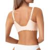 imageHORISUN Wireless Bras for Women Push Up Full Coverage Seamless No Underwire Support Lift Bra Comfort Smoothing Wavy BraletteNude