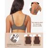 imageHORISUN Wireless Bras for Women Soft Comfortable No Underwire T Shirt Bra Full Coverage Bras with SupportCoffee