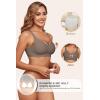 imageHORISUN Wireless Bras for Women Soft Comfortable No Underwire T Shirt Bra Seamless Full Coverage Bras with SupportCoffee
