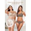 imageHORISUN Wireless Bras for Women Soft Comfortable No Underwire T Shirt Bra Seamless Full Coverage Bras with SupportLight Nude