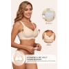 imageHORISUN Wireless Bras for Women Soft Comfortable No Underwire T Shirt Bra Seamless Full Coverage Bras with SupportLight Nude