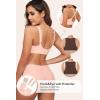 imageHORISUN Wireless Bras for Women Soft Comfortable No Underwire T Shirt Bra Seamless Full Coverage Bras with SupportLight Pink