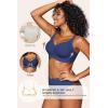 imageHORISUN Wireless Bras for Women Soft Comfortable No Underwire T Shirt Bra Seamless Full Coverage Bras with SupportNavy Blue