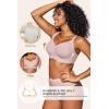 imageHORISUN Wireless Bras for Women Soft Comfortable No Underwire T Shirt Bra Seamless Full Coverage Bras with SupportPastel Pink