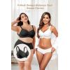 imageHORISUN Wireless Bras for Women Soft Comfortable No Underwire T Shirt Bra Seamless Full Coverage Bras with SupportZstyleblack