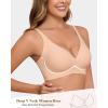 imageHORISUN Wireless Seamless Bras for Women Deep V Neck Comfortable Push Up Bra No UnderwireNude