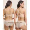 imageHORISUN Wireless Seamless Bras for Women No Underwire Wavy V Neck Soft Support Full Coverage Comfortable BraJacquard Skin