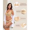 imageHORISUN Wireless Seamless Bras for Women No Underwire Wavy V Neck Soft Support Full Coverage Comfortable BraSemolina