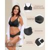 imageHORISUN Wireless Seamless Bras for Women No Underwire Wavy V Neck Soft Support Full Coverage Comfortable BraZstyleblack
