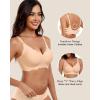 imageHORISUN Wireless Seamless Bras for Women No Underwire Wavy V Neck Soft Support Full Coverage Comfortable BraZstylenude