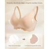 imageHORISUN Wireless Seamless Bras for Women No Underwire Wavy V Neck Soft Support Full Coverage Comfortable BraZstylenude