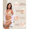imageHORISUN Wireless Seamless Bras for Women No Underwire Wavy V Neck Soft Support Full Coverage Comfortable BraZstylenude
