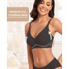 imageHORISUN Womens Bras for Women Wireless Comfort Full Coverage Mesh Breathable Padded No Underwire Support T Shirt BraBasic Black