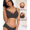 imageHORISUN Womens Bras for Women Wireless Comfort Full Coverage Mesh Breathable Padded No Underwire Support T Shirt BraBasic Black