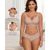 imageHORISUN Womens Bras for Women Wireless Comfort Full Coverage Mesh Breathable Padded No Underwire Support T Shirt BraBasic Coffee
