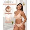 imageHORISUN Womens Bras for Women Wireless Comfort Full Coverage Mesh Breathable Padded No Underwire Support T Shirt BraBasic Nude