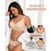 imageHORISUN Womens Bras for Women Wireless Comfort Full Coverage Mesh Breathable Padded No Underwire Support T Shirt BraBasic Nude