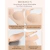 imageHORISUN Womens Bras for Women Wireless Comfort Full Coverage Mesh Breathable Padded No Underwire Support T Shirt BraBasic Nude