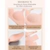 imageHORISUN Womens Bras for Women Wireless Comfort Full Coverage Mesh Breathable Padded No Underwire Support T Shirt BraBasic Pink