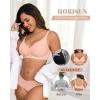 imageHORISUN Womens Bras for Women Wireless Comfort Full Coverage Mesh Breathable Padded No Underwire Support T Shirt BraBasic Pink