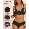imageHORISUN Womens Bras for Women Wireless Comfort Full Coverage Mesh Breathable Padded No Underwire Support T Shirt BraBlack