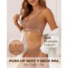 imageHORISUN Womens Bras for Women Wireless Comfort Full Coverage Mesh Breathable Padded No Underwire Support T Shirt BraCoffee