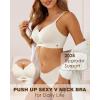 imageHORISUN Womens Bras for Women Wireless Comfort Full Coverage Mesh Breathable Padded No Underwire Support T Shirt BraWhite