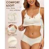 imageHORISUN Womens Bras for Women Wireless Comfort Full Coverage Mesh Breathable Padded No Underwire Support T Shirt BraWhite