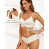 imageHORISUN Womens Bras for Women Wireless Comfort Full Coverage Mesh Breathable Padded No Underwire Support T Shirt BraWhite