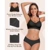 imageHORISUN Womens Comfortable Bra Wireless Padded Full Coverage Support Seamless Bras for WomenBlack