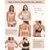imageHORISUN Womens Comfortable Bra Wireless Padded Full Coverage Support Seamless Bras for WomenNude Pink Complexion