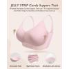 imageHORISUN Womens Comfortable Bra Wireless Padded Full Coverage Support Seamless Bras for WomenVintage Pink