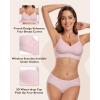 imageHORISUN Womens Comfortable Bra Wireless Padded Full Coverage Support Seamless Bras for WomenVintage Pink