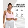 imageHORISUN Womens Ruched VNeck Longline Sports Bra Racerback Paded Yoga Activewear Moisture Wicking Low Cut Crop Tank Top1pink