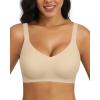 imageHORISUN Seamless Wireless Bra for Women with Soft Support No Underwire Full Coverage Comfort Bras Back Smoothing BralettesGrey