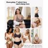 imageHORISUN Bras for Women No Underwire Wireless Seamless Wirefree Support Lift Full Coverage Push Up T Shirt BraBlack Color