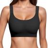 imageHORISUN Seamless Bras for Women Wireless Full Coverage Bra with Support Regular and Plus SizeBlack