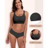 imageHORISUN Seamless Bras for Women Wireless Full Coverage Bra with Support Regular and Plus SizeBlack