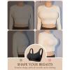 imageHORISUN Seamless Bras for Women Wireless Full Coverage Bra with Support Regular and Plus SizeBlack