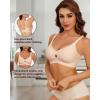 imageHORISUN Womens Wireless Bras No Underwire Push Up Bras Soft Support Comfort Full Coverage Seamless Everyday Bra
