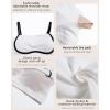imageHORISUN Sports Bras for Women Workout Tank Square Neck Double Layer Tank Tops Yoga Tops for Women Built in Bra