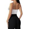 imageHORISUN Sports Bras for Women Workout Tank Square Neck Double Layer Tank Tops Yoga Tops for Women Built in Bra