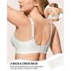 imageHORISUN Womens No Underwire Bras Supportive Scalloped V Neck Tshirt Bra Comfortable Wireless Seamless Push Up BraletteWhite