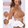 imageHORISUN Womens Bras Comfortable Wireless Push Up Bra Seamless Full Coverage No Underwire Bralettes for Women with SupportCoffee